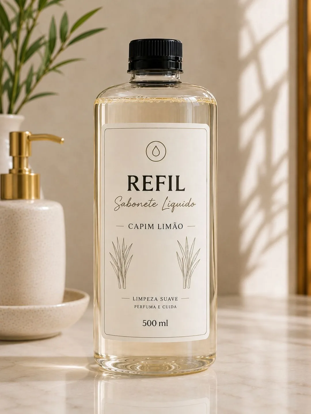 Refil Sabonete Liquído Capim - Limão 500ml